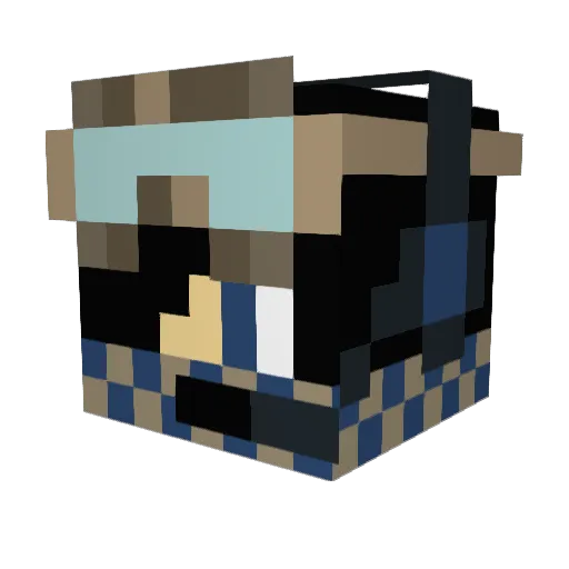 SteelREBELMAN Minecraft avatar head, 3D render