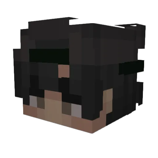 SteelTM Minecraft avatar head, 3D render