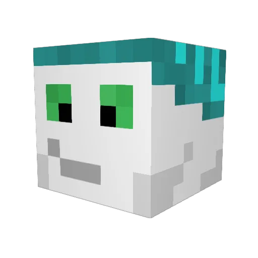 Steel_144 Minecraft avatar head, 3D render