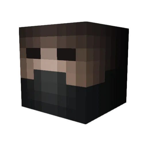 Steel_Serpent Minecraft avatar head, 3D render