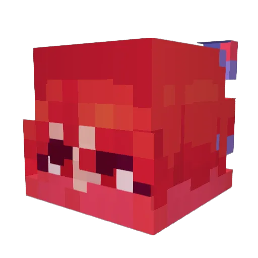 Steelecho Minecraft avatar head, 3D render