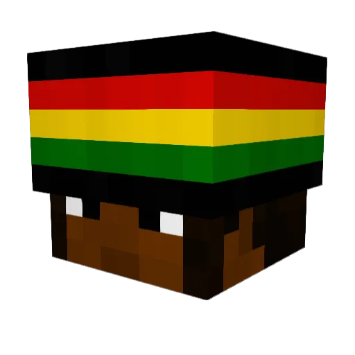 SteeledWharf Minecraft avatar head, 3D render