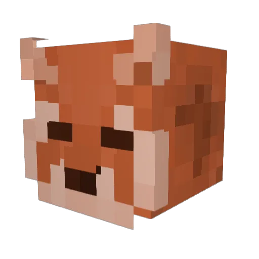 Steelixian Minecraft avatar head, 3D render