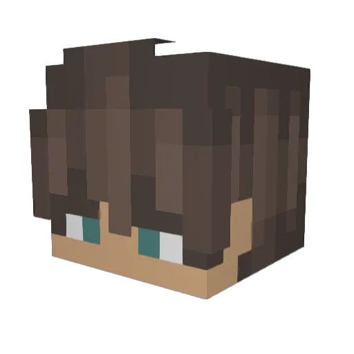 Steelscar Minecraft avatar head, 3D render