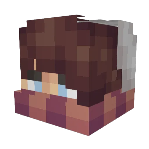 Steelsmithh Minecraft avatar head, 3D render
