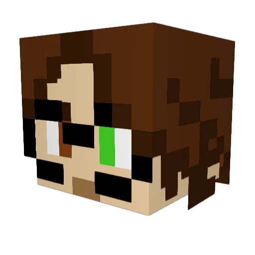SteelyDave115 Minecraft avatar head, 3D render