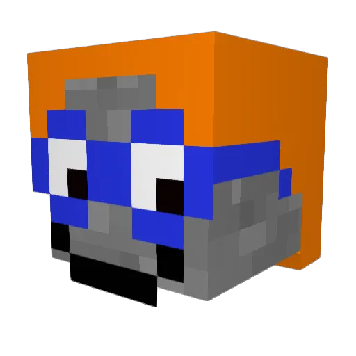 Steen427 Minecraft avatar head, 3D render