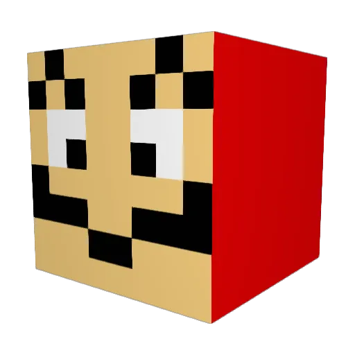Steev380 Minecraft avatar head, 3D render