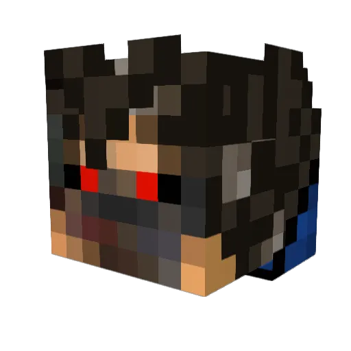 Steeve141 Minecraft avatar head, 3D render