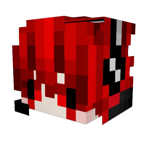 Stef69420 Minecraft avatar head, 3D render