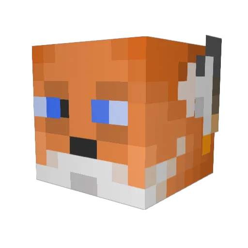 StefDelsing Minecraft avatar head, 3D render