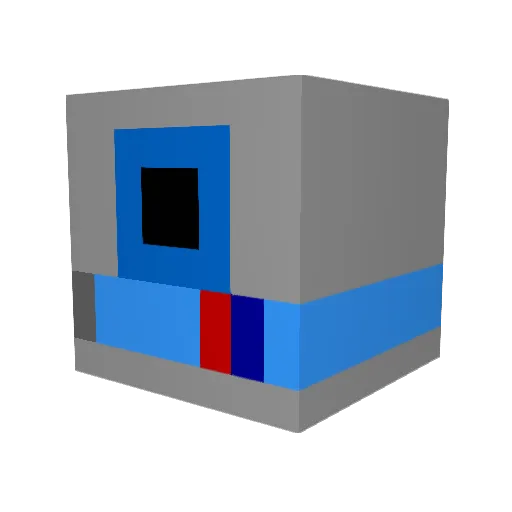 StefGreen Minecraft avatar head, 3D render