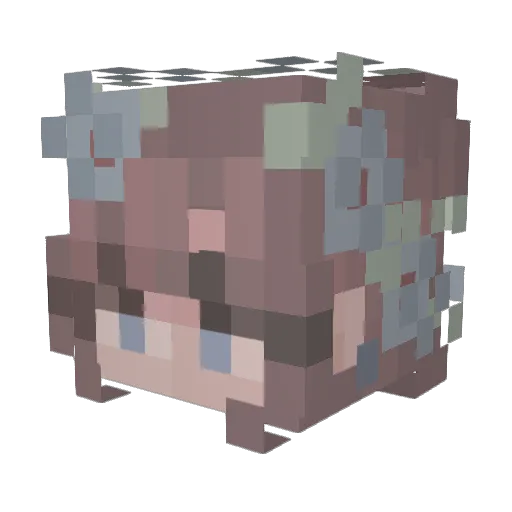 StefHent Minecraft avatar head, 3D render