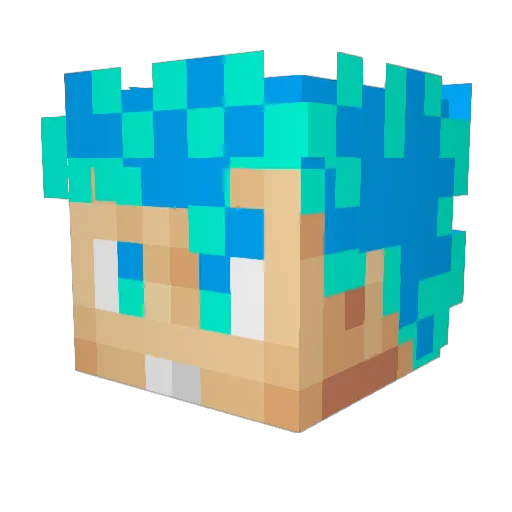 StefLaMenace Minecraft avatar head, 3D render