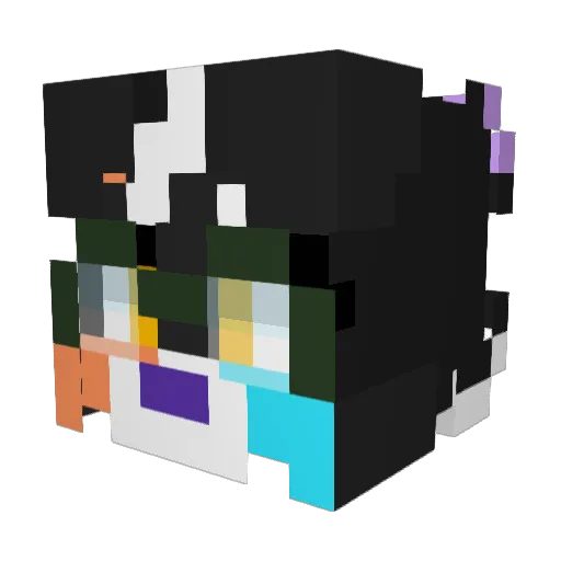 StefOrLiz Minecraft avatar head, 3D render