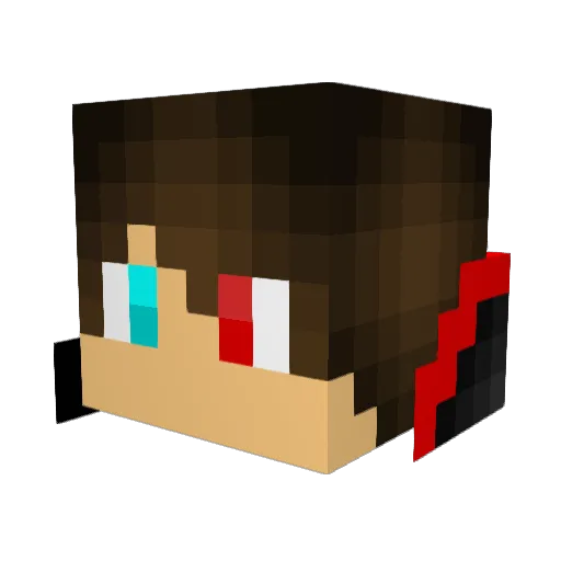 Stefaano Minecraft avatar head, 3D render