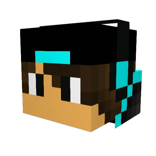 Stefan2300 Minecraft avatar head, 3D render