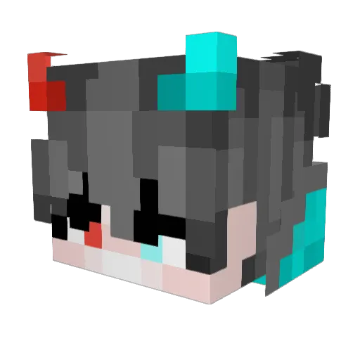 StefanRD Minecraft avatar head, 3D render