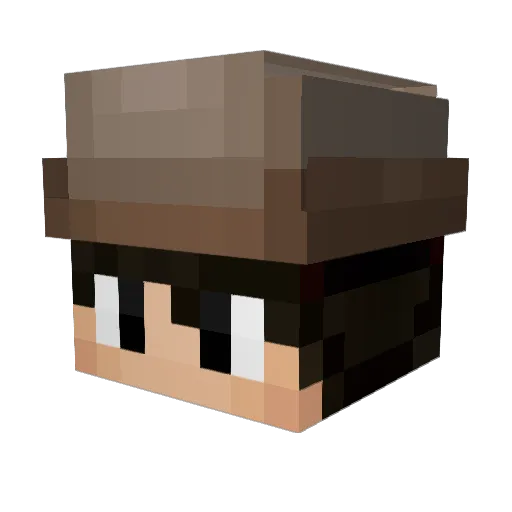 StefanWunderlich Minecraft avatar head, 3D render