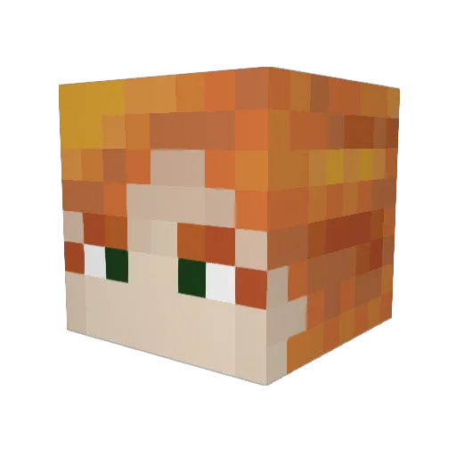 Stefangh101 Minecraft avatar head, 3D render