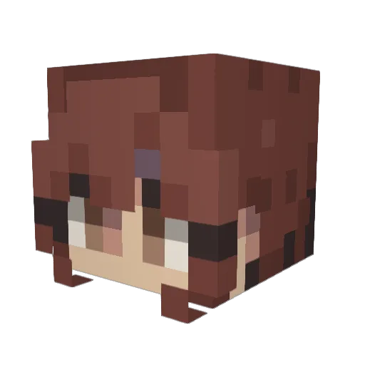 Stefania_1092 Minecraft avatar head, 3D render