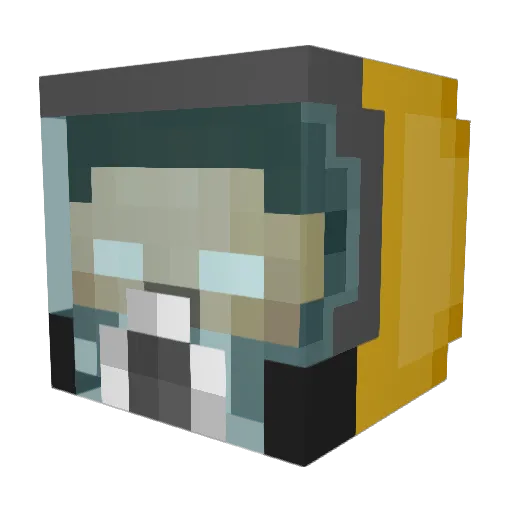 Stefanos03 Minecraft avatar head, 3D render