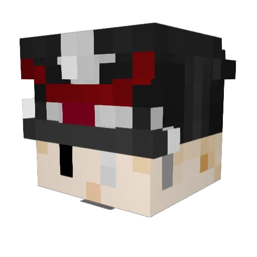 Stefanovich_flep Minecraft avatar head, 3D render