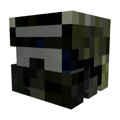 Stefanuko Minecraft avatar head, 3D render
