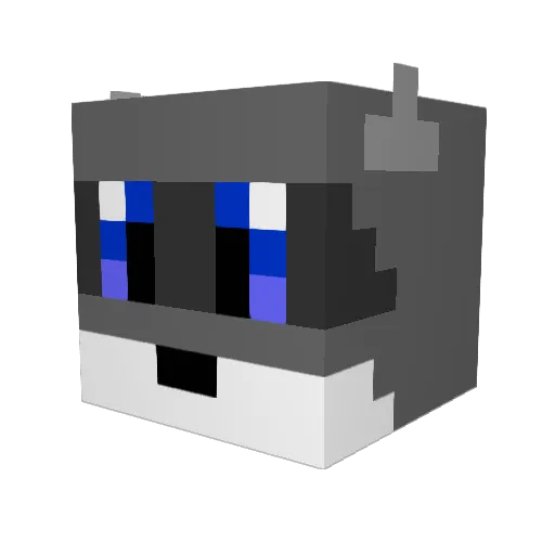 Stefanvdp Minecraft avatar head, 3D render