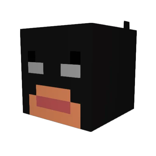 Stefapoel Minecraft avatar head, 3D render