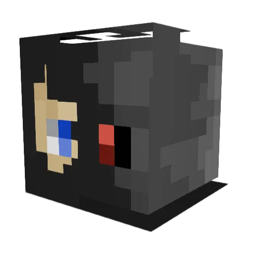 SteffBtw Minecraft avatar head, 3D render