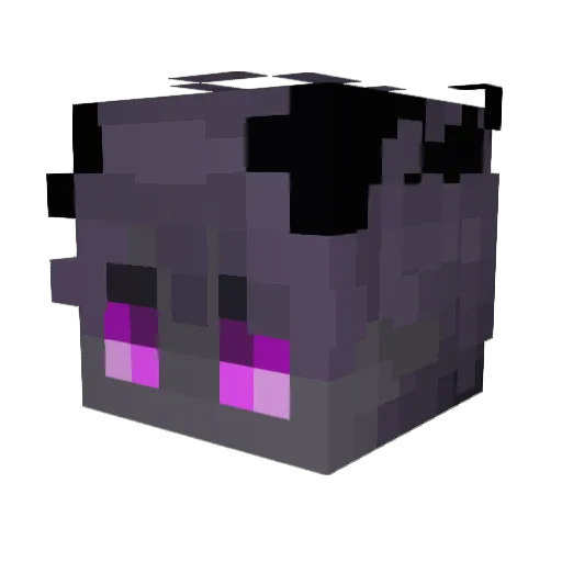 Steffah Minecraft avatar head, 3D render
