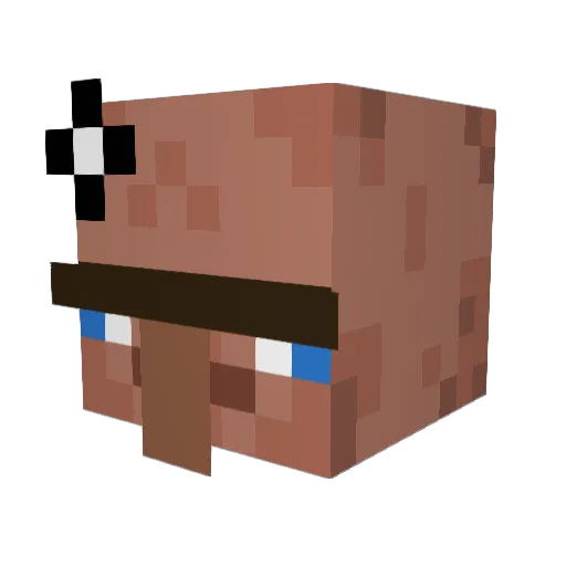 SteffeStenfors Minecraft avatar head, 3D render