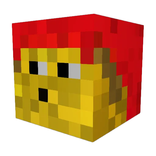 SteffenN1112 Minecraft avatar head, 3D render