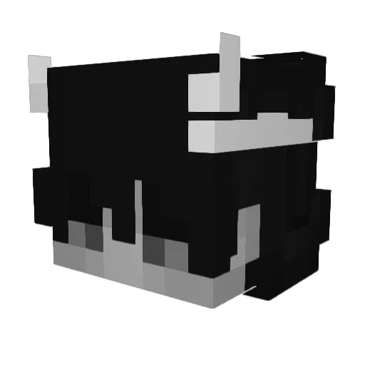 Steffenkk Minecraft avatar head, 3D render