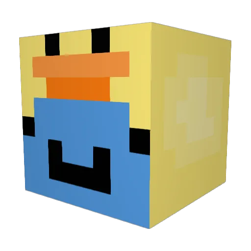 SteffieBoom Minecraft avatar head, 3D render