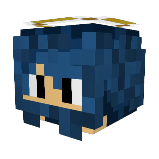 StefilMagnifico Minecraft avatar head, 3D render