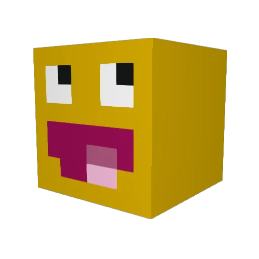Stefkeedinho Minecraft avatar head, 3D render