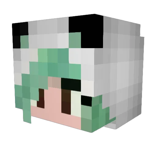 Stefy111 Minecraft avatar head, 3D render