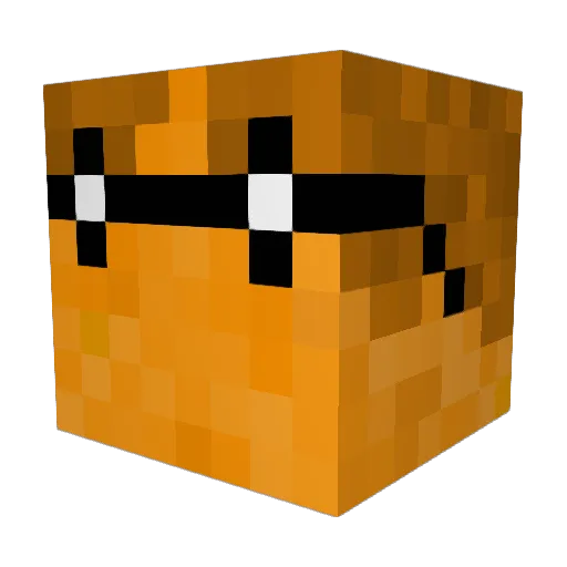 Stefycom Minecraft avatar head, 3D render