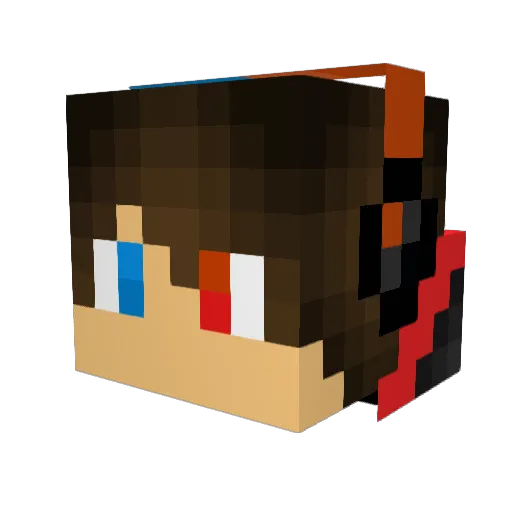 Stegadon9 Minecraft avatar head, 3D render