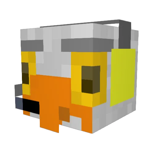 Stegull Minecraft avatar head, 3D render