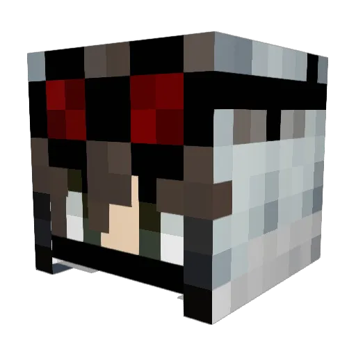 Stehan28g Minecraft avatar head, 3D render