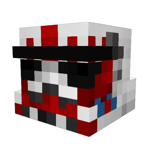 Steiliop Minecraft avatar head, 3D render