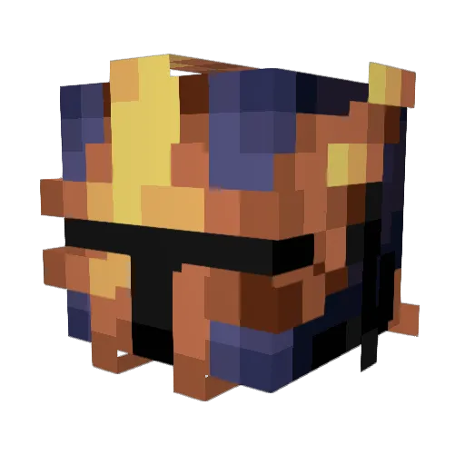 Stein_Golem Minecraft avatar head, 3D render