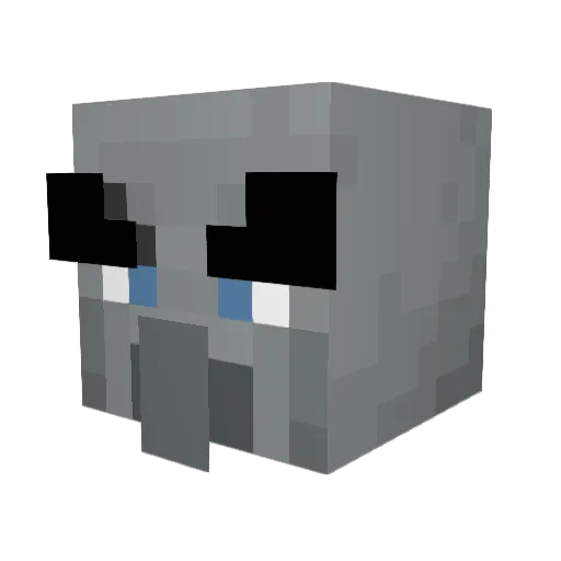 Steinar7 Minecraft avatar head, 3D render