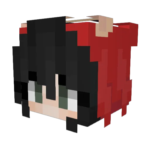 SteinerW Minecraft avatar head, 3D render