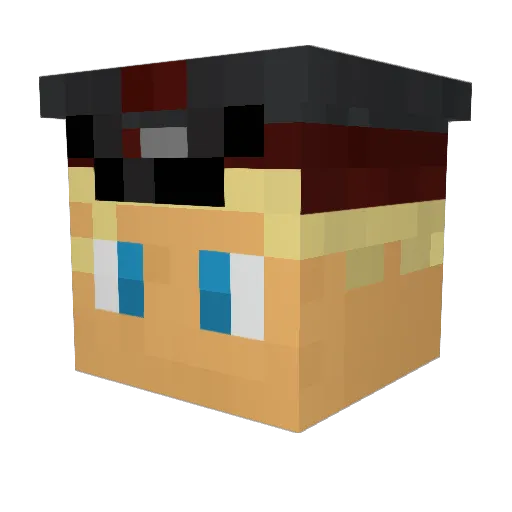 Steinhoff Minecraft avatar head, 3D render