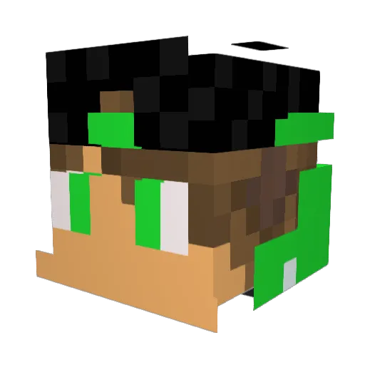 SteiniTEX Minecraft avatar head, 3D render