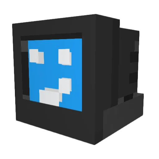 Stejkk Minecraft avatar head, 3D render